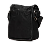 プラダ 三角ロゴプレート ショルダーバッグ ブラック ナイロン レザー レディース PRADA 【中古】